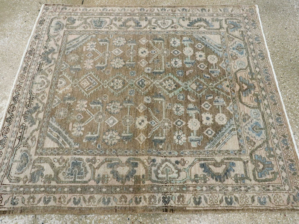 Vintage Persian Malayer Square Rug, No.21807 - Gss