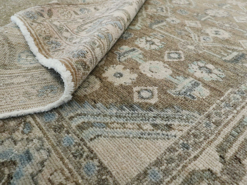 Vintage Persian Malayer Square Rug, No.21807 - Gss