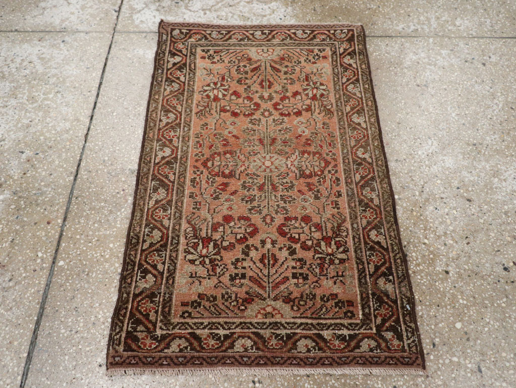 Antique Persian Malayer Throw Rug, No.21823 - Gss