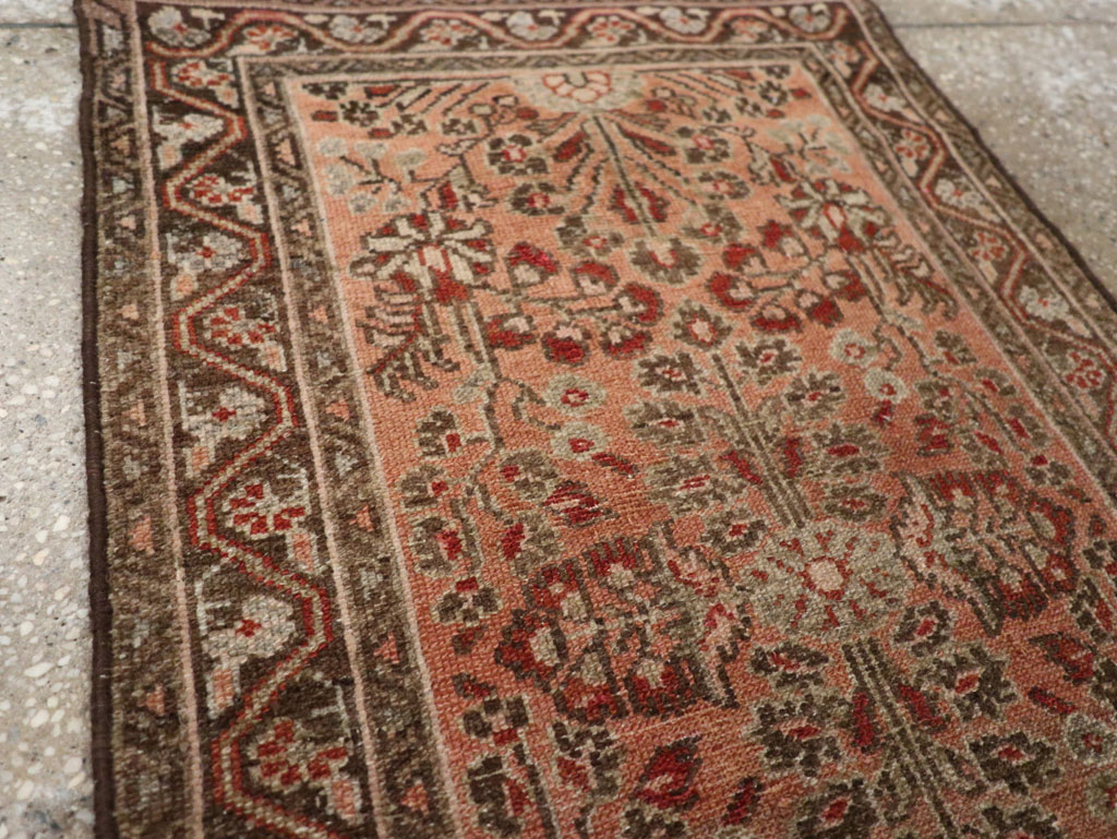 Antique Persian Malayer Throw Rug, No.21823 - Gss