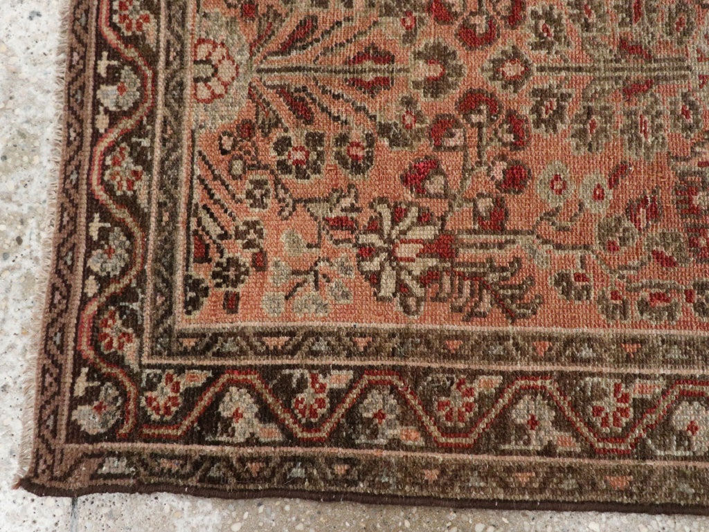 Antique Persian Malayer Throw Rug, No.21823 - Gss