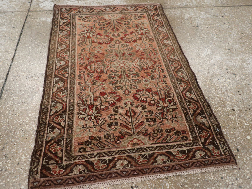 Antique Persian Malayer Throw Rug, No.21823 - Gss