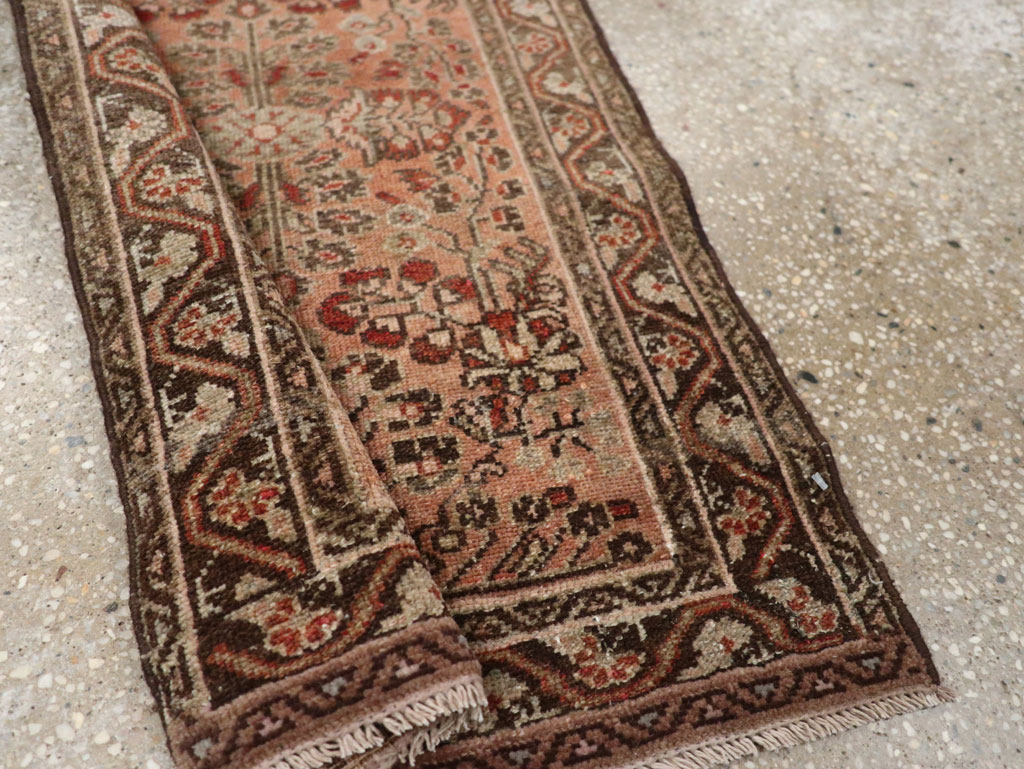 Antique Persian Malayer Throw Rug, No.21823 - Gss