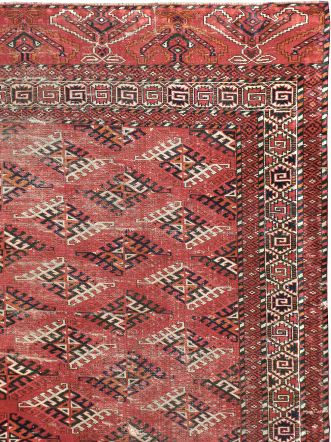 Vintage Persian Bokhara Room Size Carpet, No.21826 - Gss