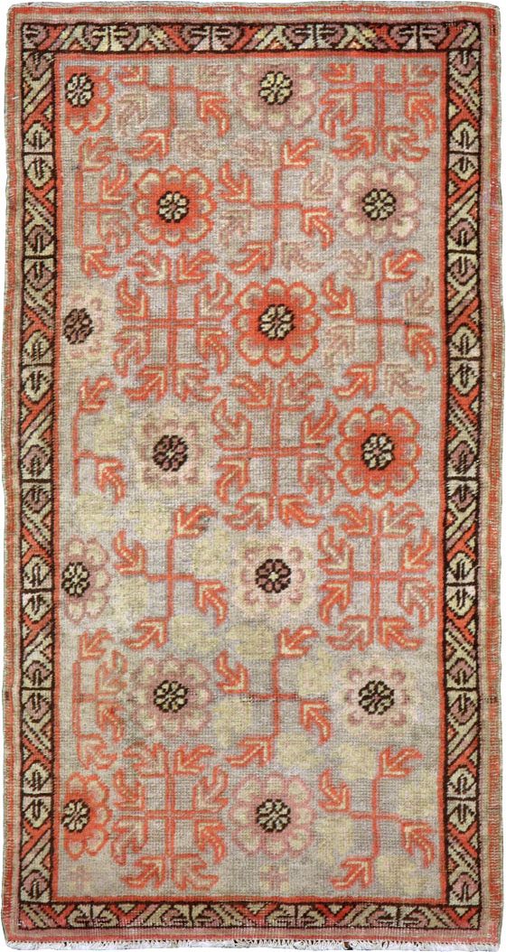 Vintage East Turkestan Khotan Rug, No.21842 - Gss