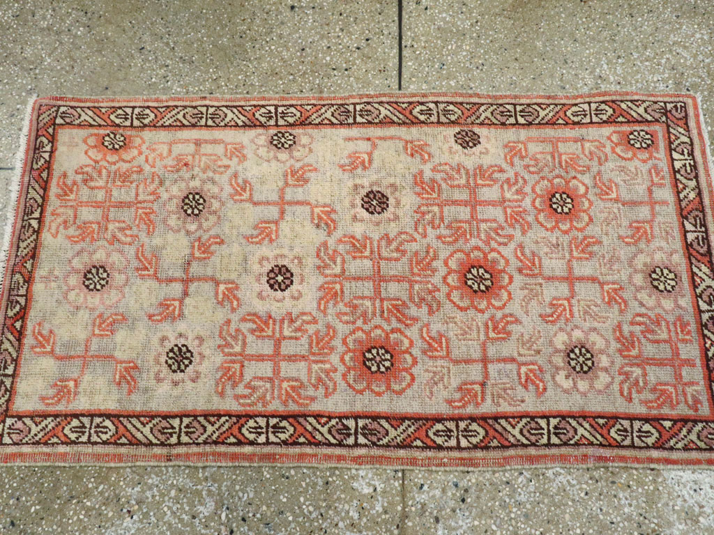 Vintage East Turkestan Khotan Rug, No.21842 - Gss