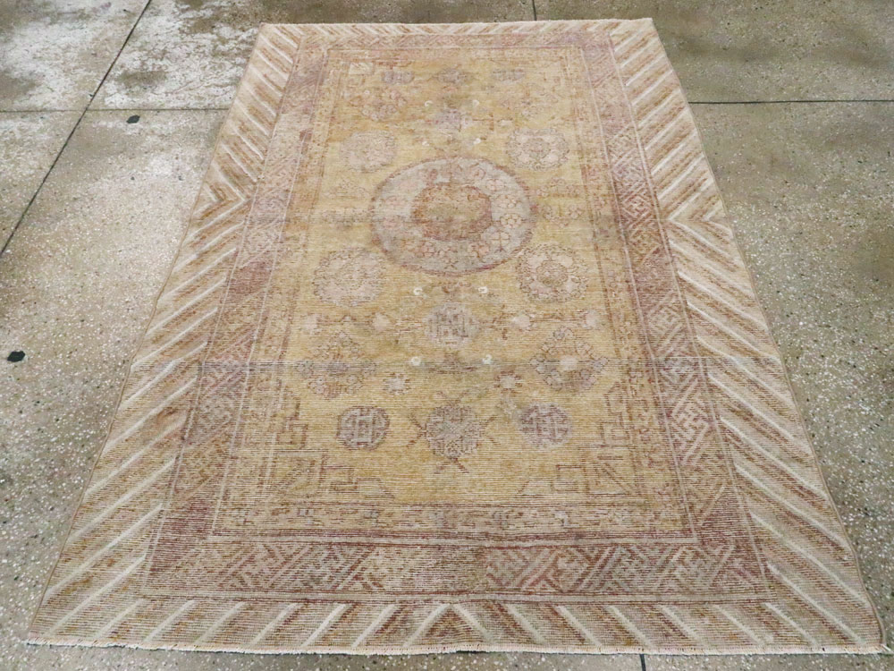 Antique East Turkestan Khotan Rug, No.21844 - Gss