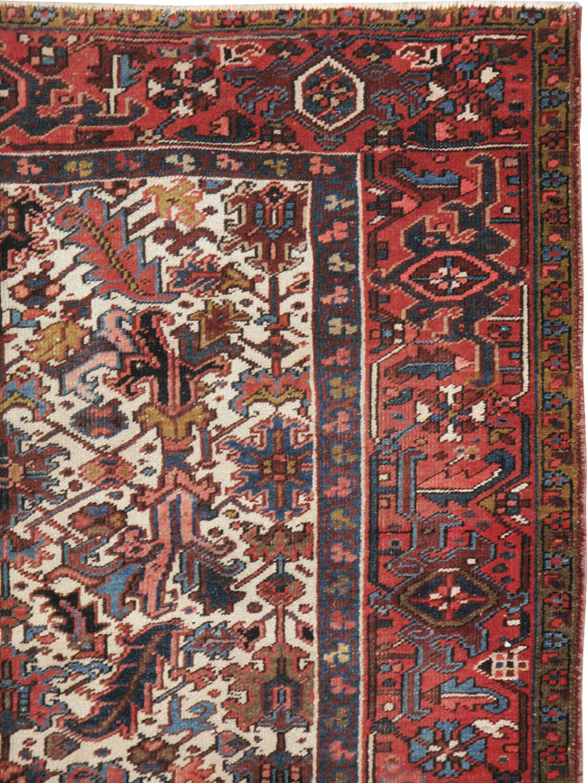 Vintage Persian Heriz Carpet, No.21919 - Gss