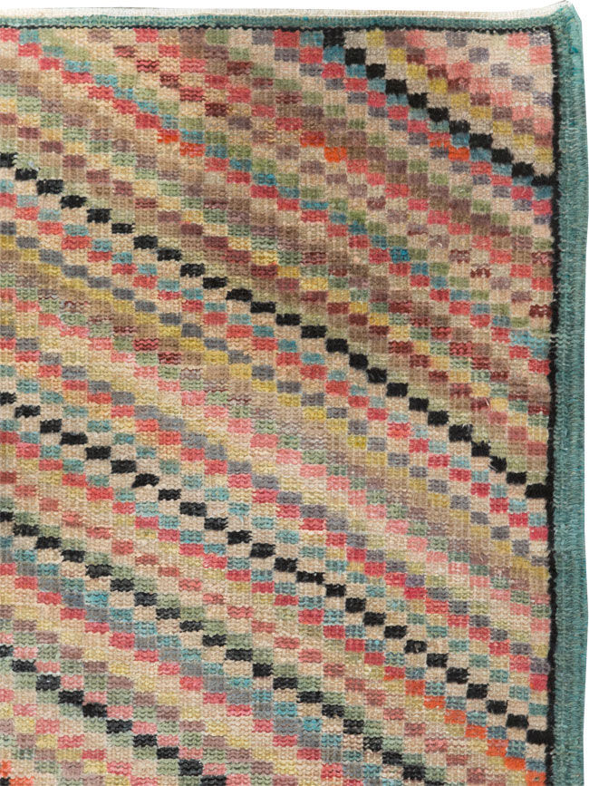 Vintage Turkish Anatolian Throw Rug, No.21933 - Gss