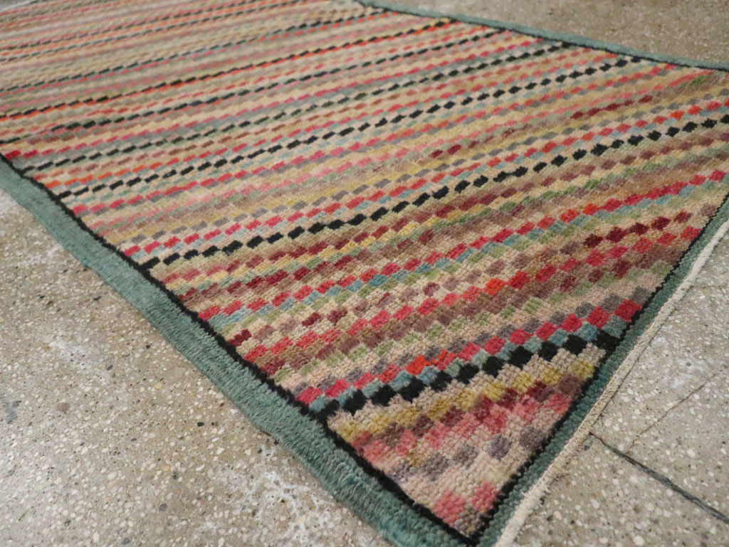 Vintage Turkish Anatolian Throw Rug, No.21933 - Gss