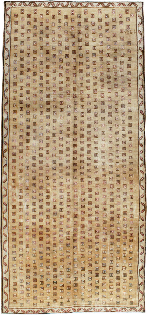 Vintage Turkish Anatolian Wide Gallery Runner, No.21938 - Gss