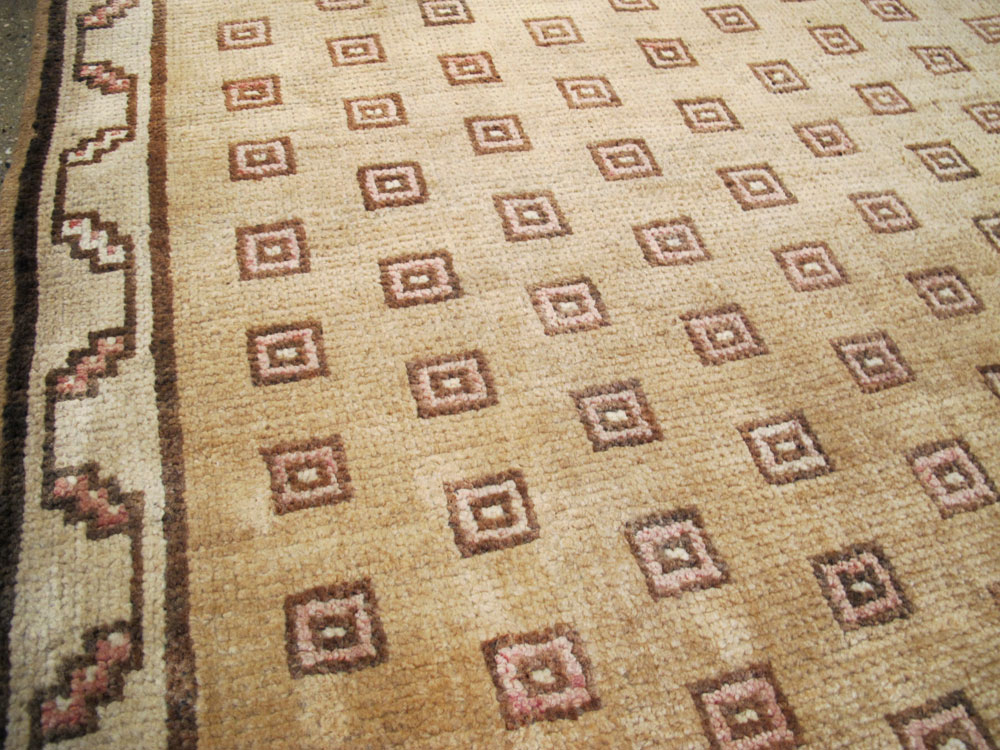 Vintage Turkish Anatolian Wide Gallery Runner, No.21938 - Gss