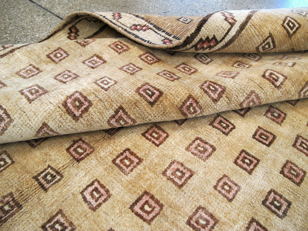 Vintage Turkish Anatolian Wide Gallery Runner, No.21938 - Gss