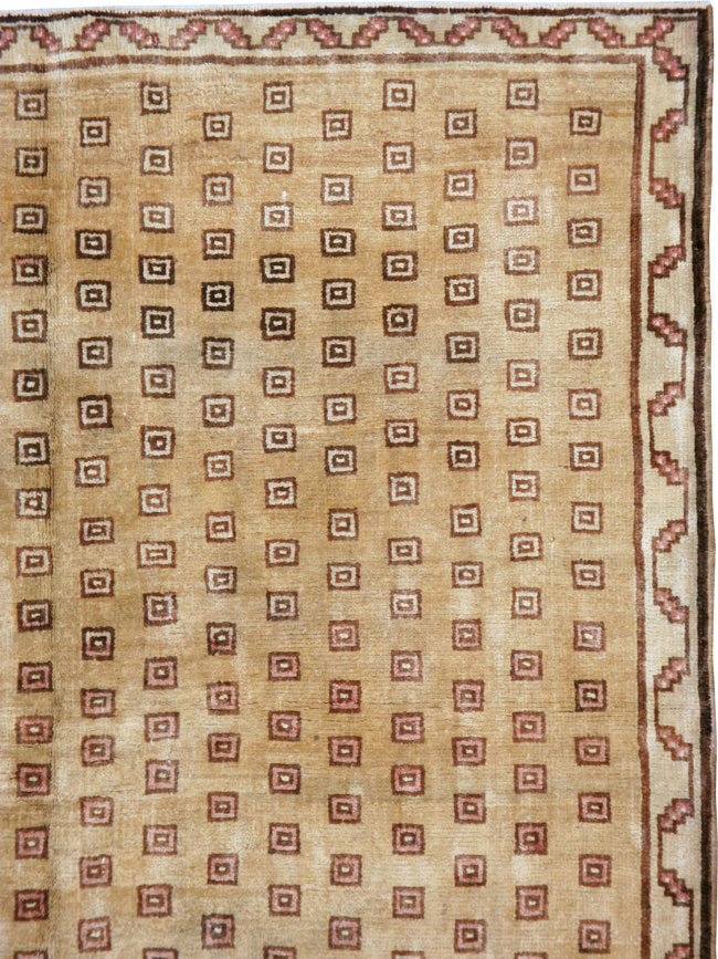 Vintage Turkish Anatolian Wide Gallery Runner, No.21938 - Gss