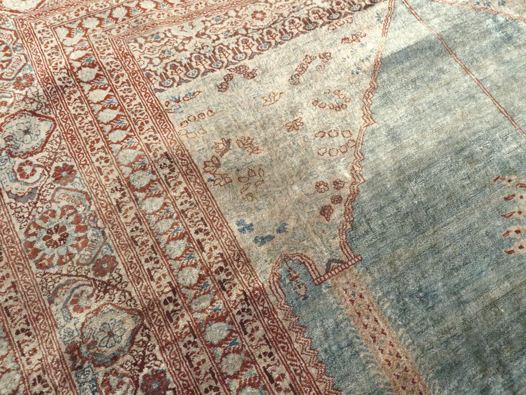 Antique Persian Silk Tabriz Rug, No.21957 - Gss