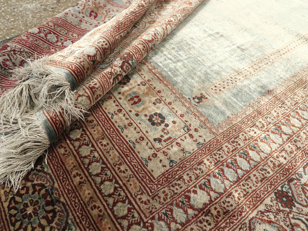 Antique Persian Silk Tabriz Rug, No.21957 - Gss