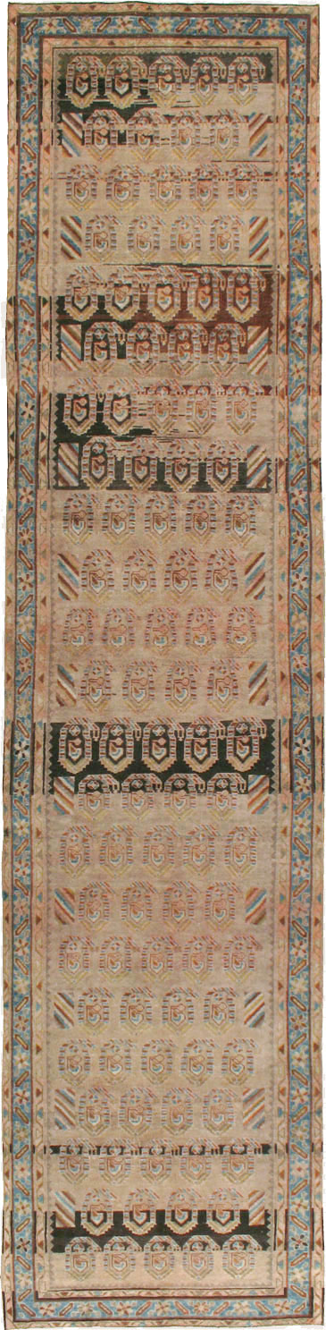 Vintage Persian Malayer Wide Gallery Runner, No.21995 - Gss