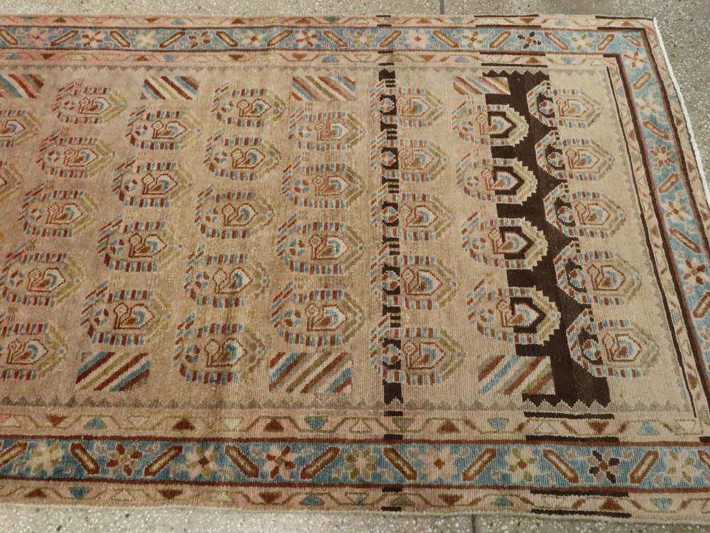 Vintage Persian Malayer Wide Gallery Runner, No.21995 - Gss