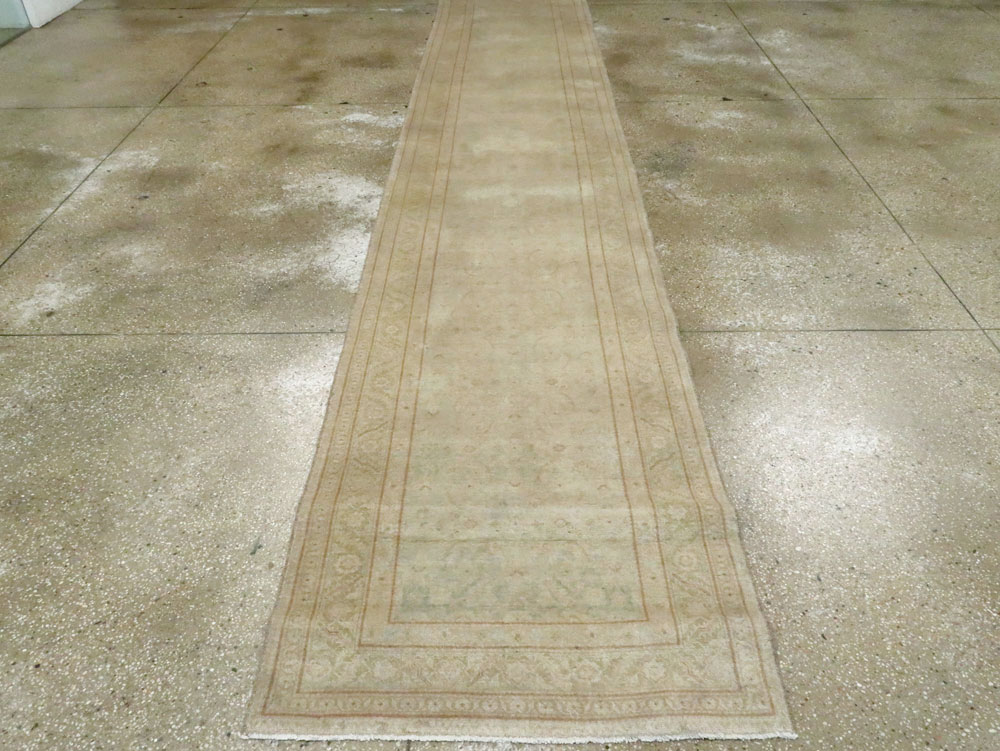 Antique Persian Tabriz Runner, No.22003 - Gss