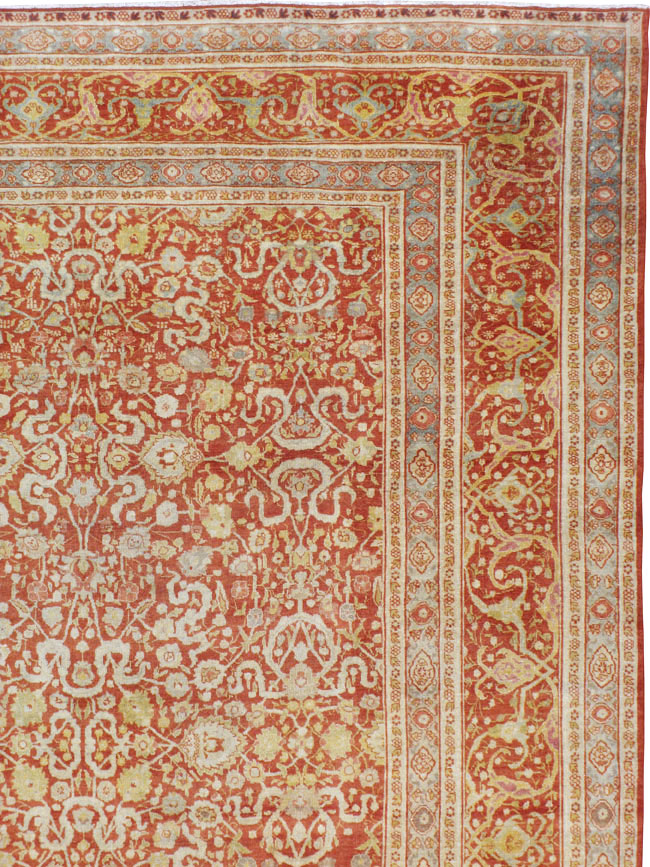 Antique Persian Tabriz Carpet, No.22015 - Gss
