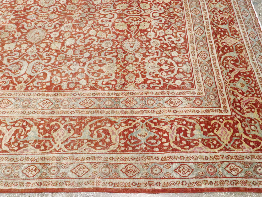 Antique Persian Tabriz Carpet, No.22015 - Gss
