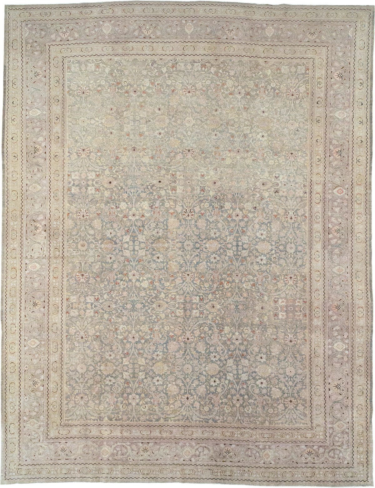 Antique Persian Tabriz Large Carpet, No.22017 - Gss