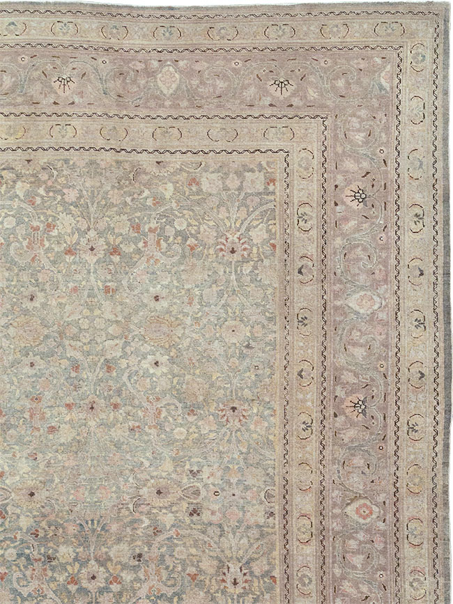 Antique Persian Tabriz Large Carpet, No.22017 - Gss