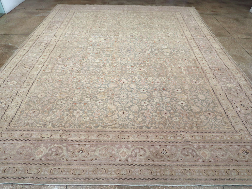 Antique Persian Tabriz Large Carpet, No.22017 - Gss