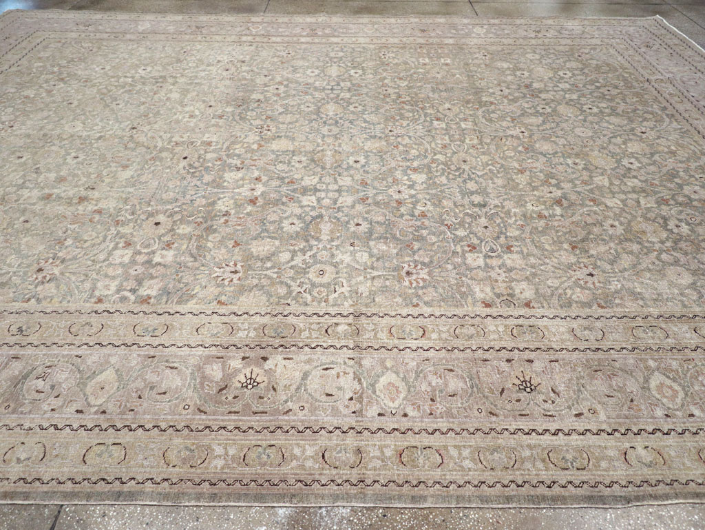 Antique Persian Tabriz Large Carpet, No.22017 - Gss