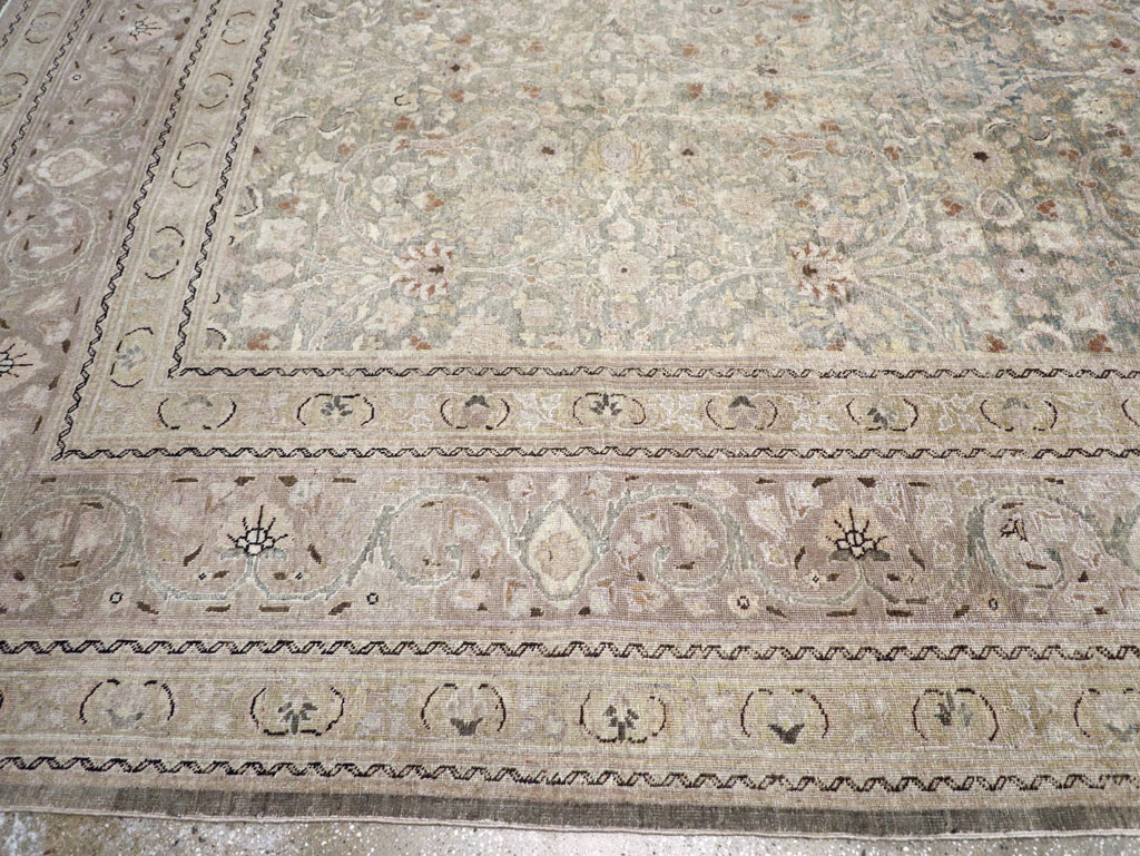 Antique Persian Tabriz Large Carpet, No.22017 - Gss