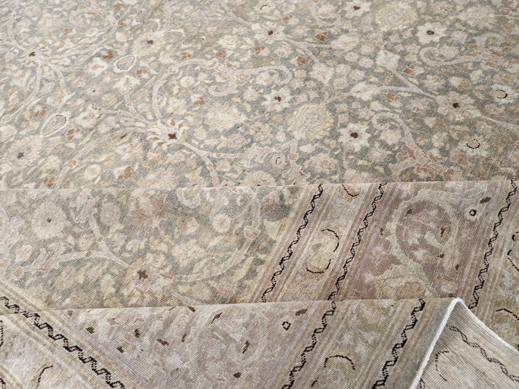 Antique Persian Tabriz Large Carpet, No.22017 - Gss