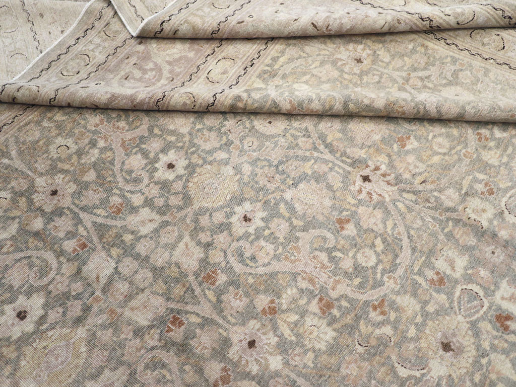 Antique Persian Tabriz Large Carpet, No.22017 - Gss