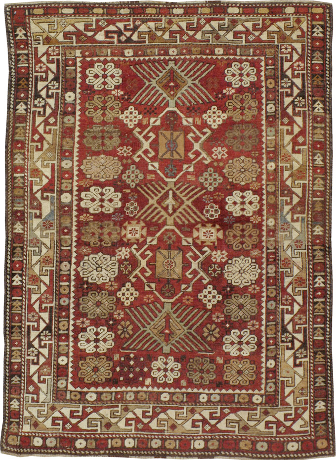 Antique Caucasian Kuba Rug, No.22031 - Gss