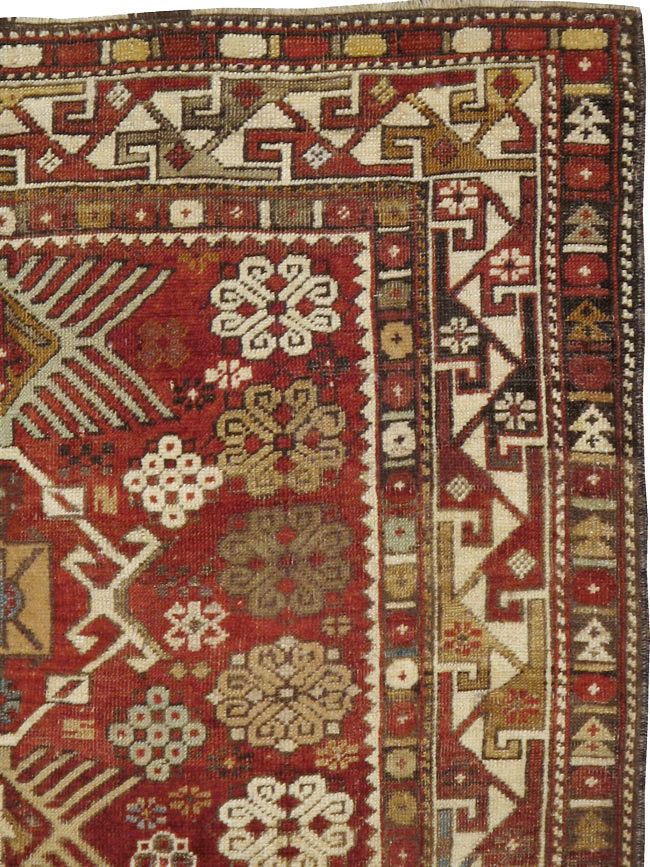 Antique Caucasian Kuba Rug, No.22031 - Gss