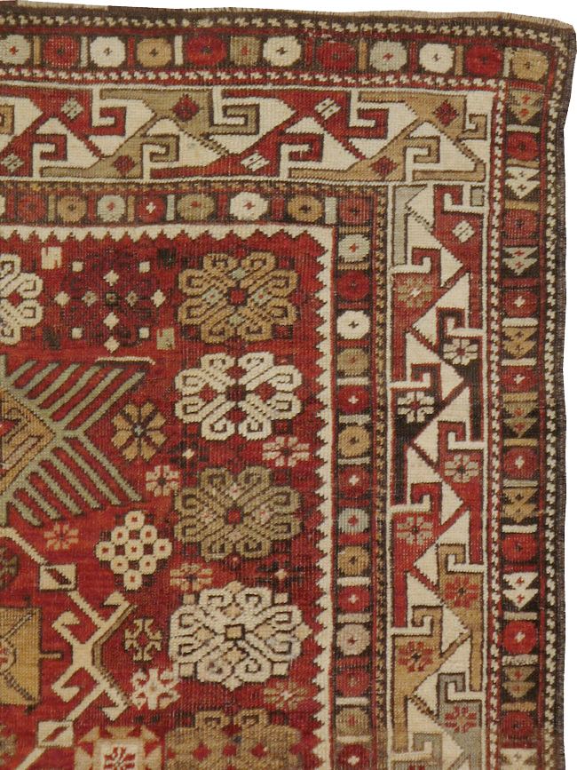 Antique Caucasian Kuba Rug, No.22031 - Gss