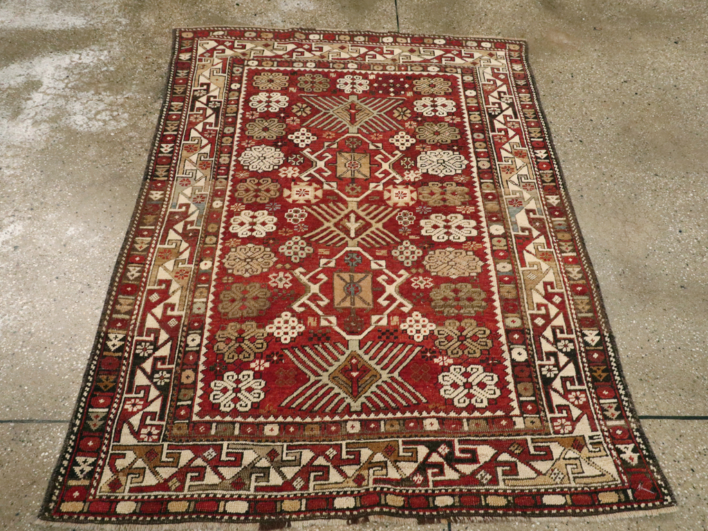Antique Caucasian Kuba Rug, No.22031 - Gss
