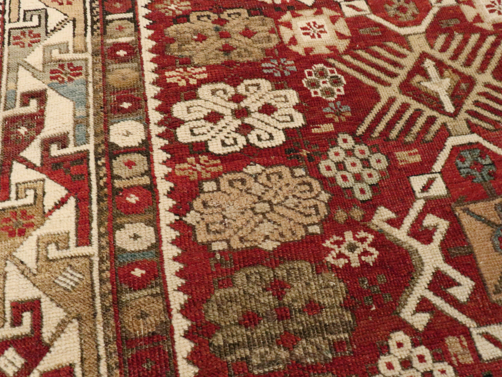 Antique Caucasian Kuba Rug, No.22031 - Gss