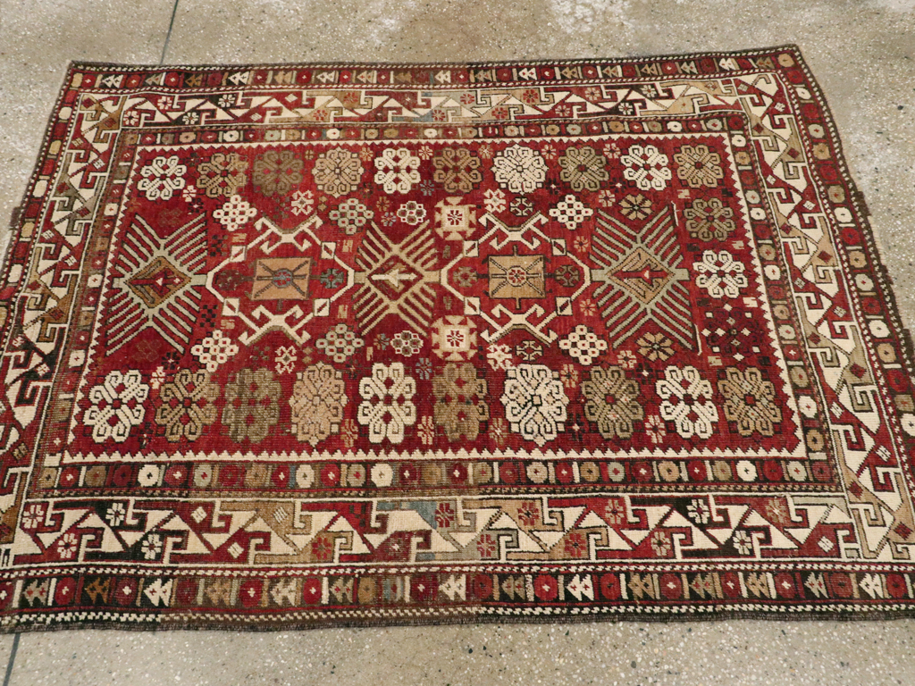 Antique Caucasian Kuba Rug, No.22031 - Gss