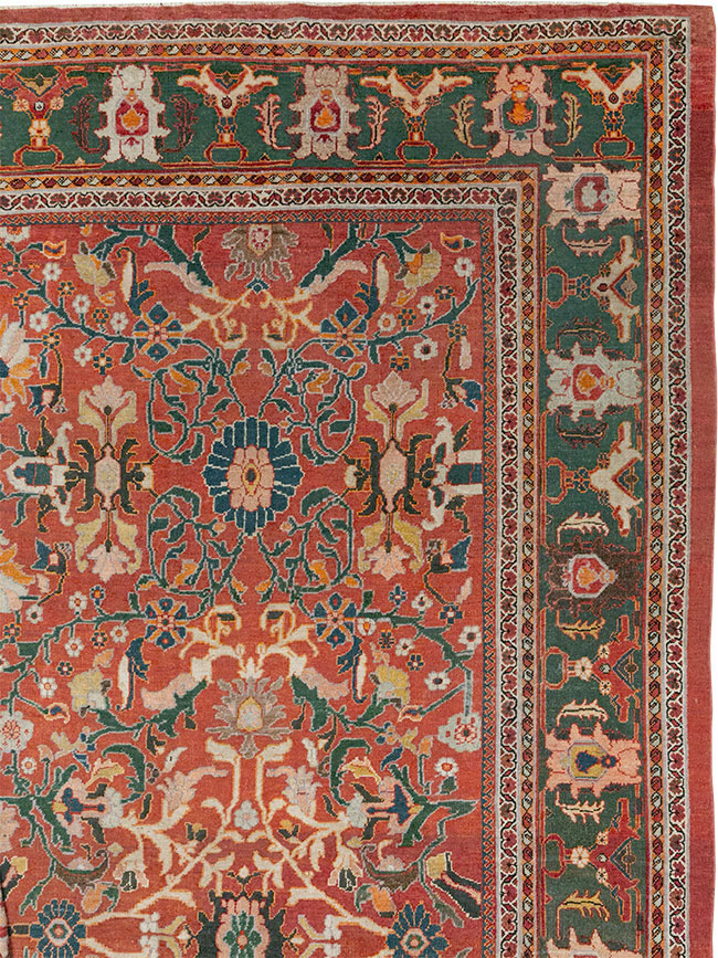 Antique Persian Mahal Oversize Carpet, No.22034 - Gss