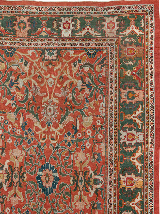 Antique Persian Mahal Oversize Carpet, No.22034 - Gss