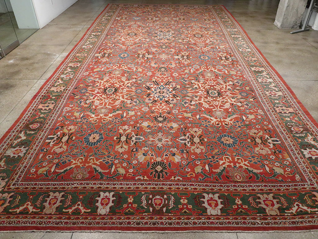 Antique Persian Mahal Oversize Carpet, No.22034 - Gss