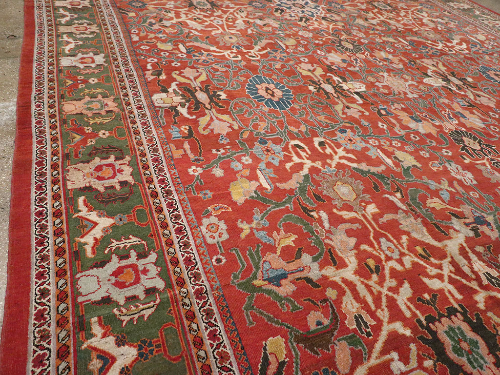 Antique Persian Mahal Oversize Carpet, No.22034 - Gss