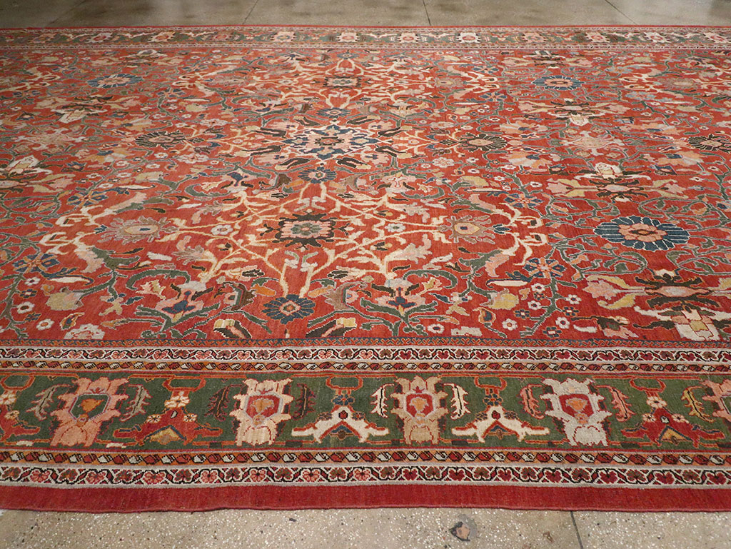 Antique Persian Mahal Oversize Carpet, No.22034 - Gss