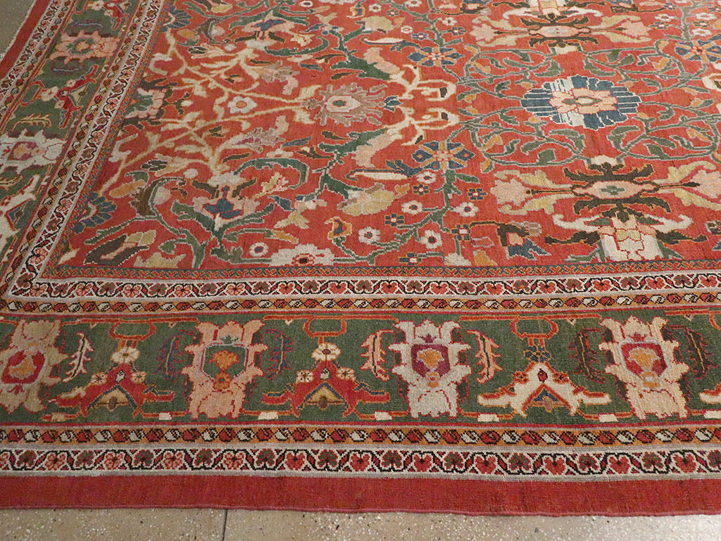 Antique Persian Mahal Oversize Carpet, No.22034 - Gss
