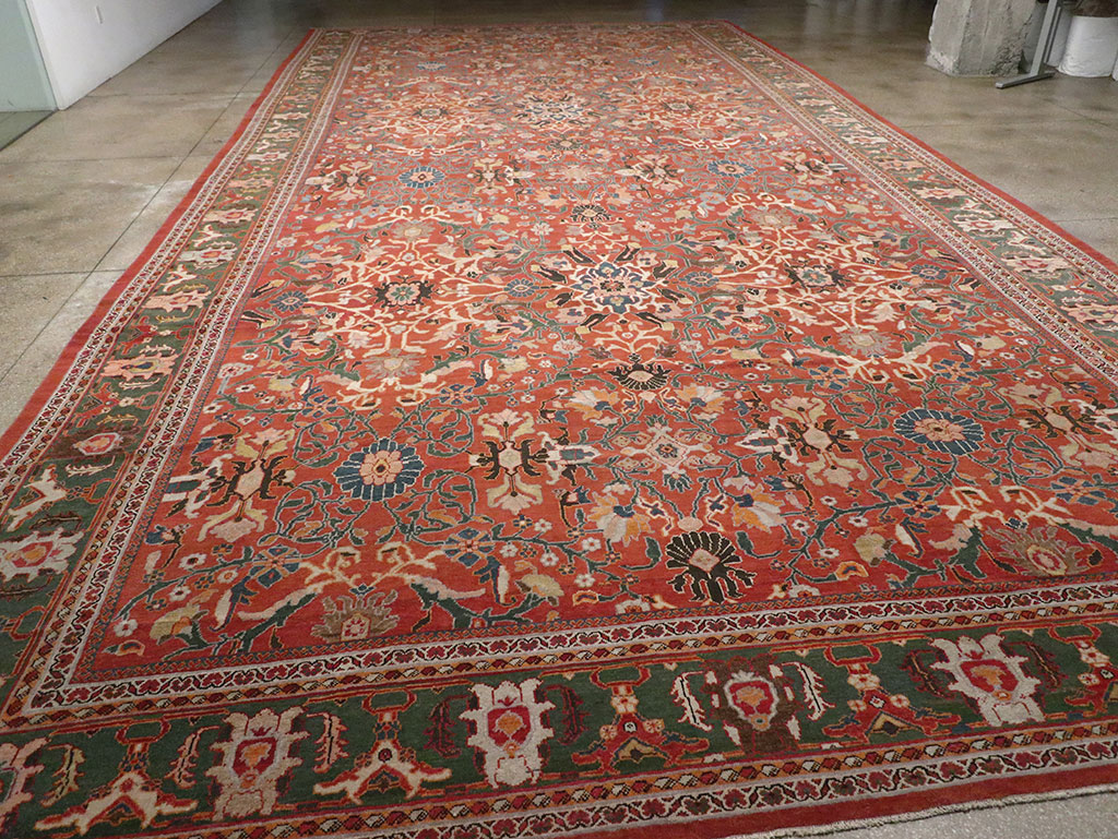Antique Persian Mahal Oversize Carpet, No.22034 - Gss