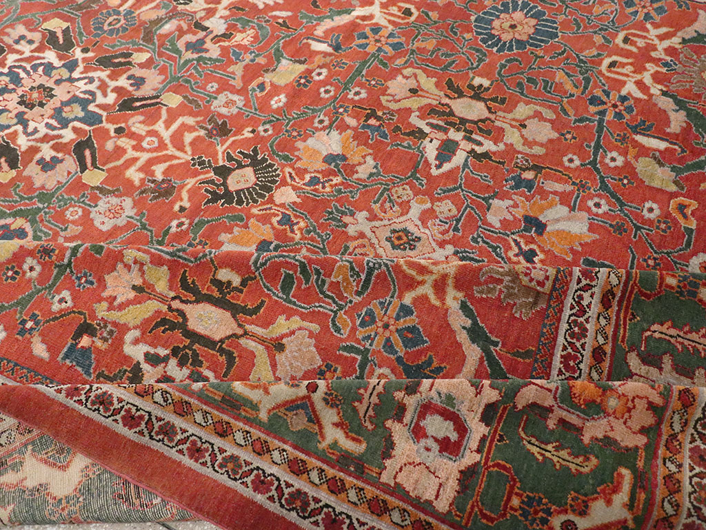 Antique Persian Mahal Oversize Carpet, No.22034 - Gss