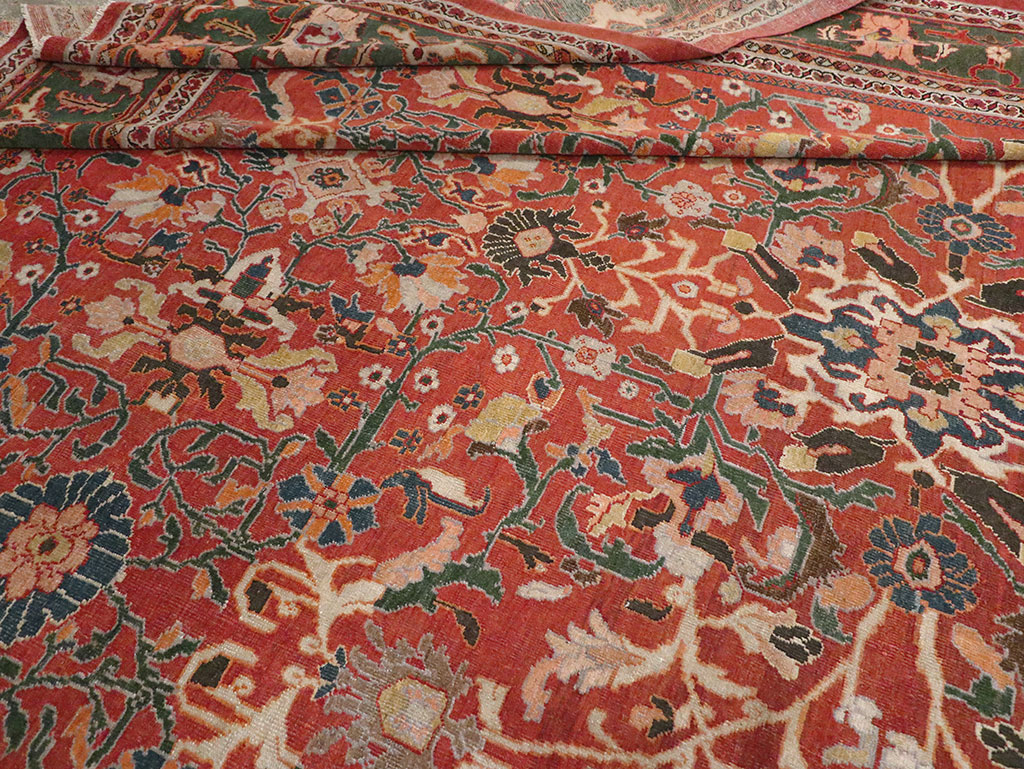 Antique Persian Mahal Oversize Carpet, No.22034 - Gss