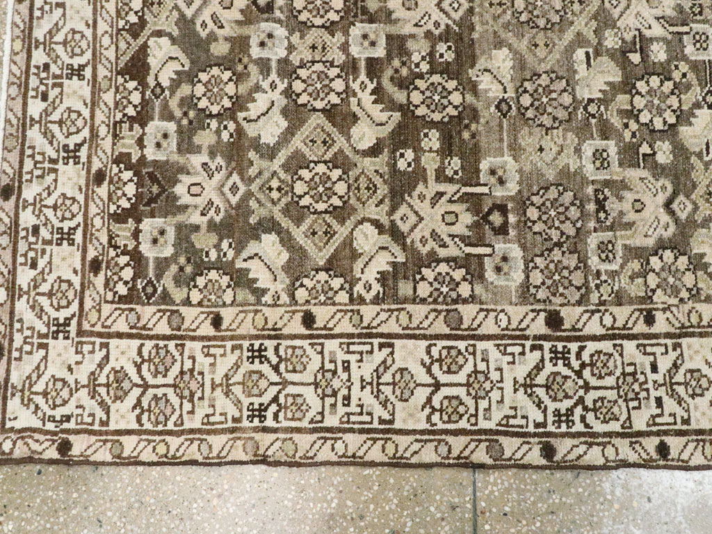 Vintage Persian Malayer Wide Gallery Runner, No.22036 - Gss