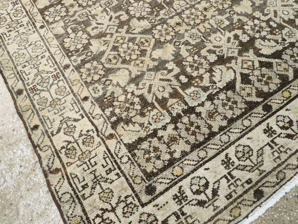 Vintage Persian Malayer Wide Gallery Runner, No.22036 - Gss