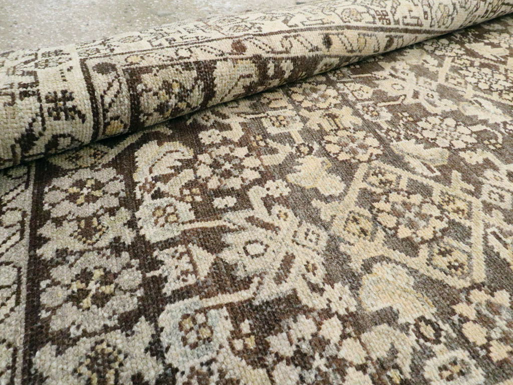 Vintage Persian Malayer Wide Gallery Runner, No.22036 - Gss
